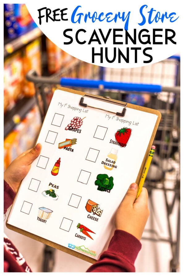  FREE Printable Grocery Store Scavenger Hunt For Kids