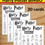 Free Printable Harry Potter Bingo Game Paper Trail Design Harry