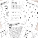 Free Printable Letter E Worksheets Alphabet Worksheets Series Easy