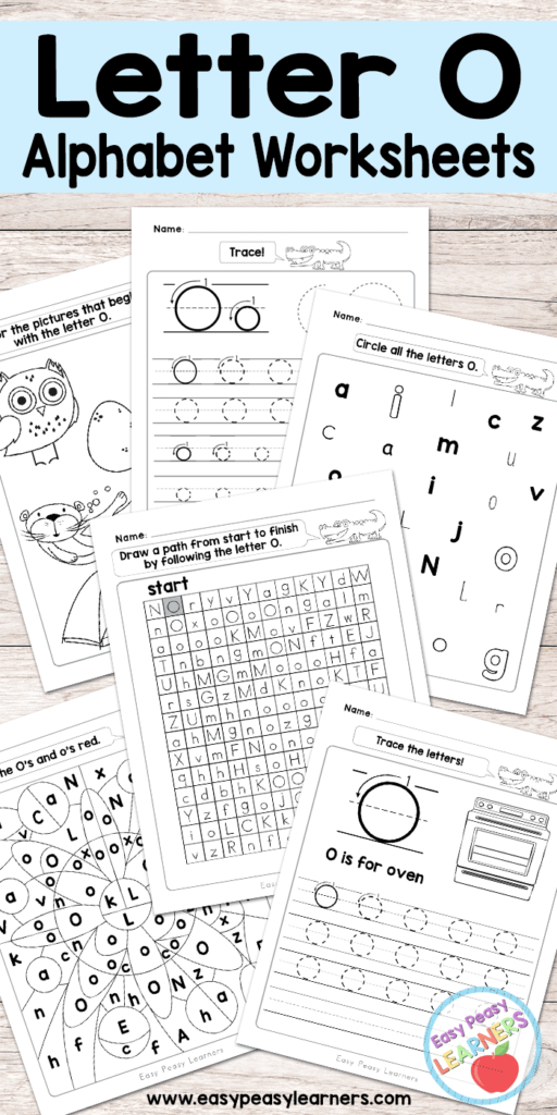 Free Printable Letter O Worksheets Alphabet Worksheets Series Easy 