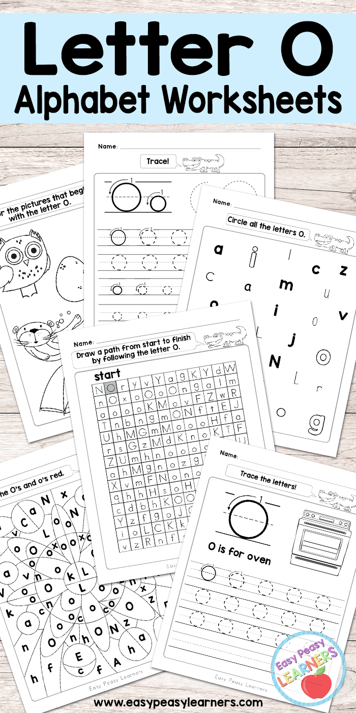 Free Printable Letter O Worksheets Alphabet Worksheets Series Easy