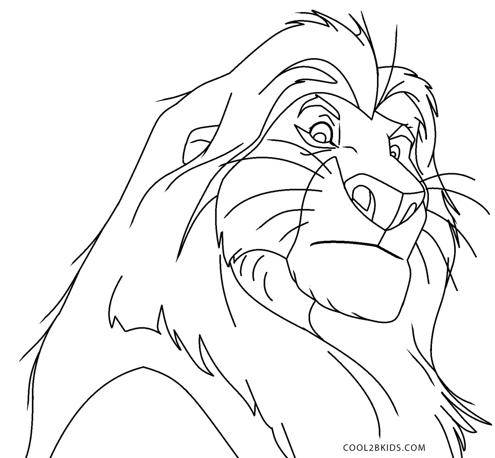 Free Printable Lion King Coloring Pages For Kids