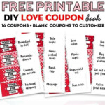 Free Printable Love Coupons DIY Valentine s Day Gift Lovely Planner