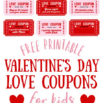 Free Printable Love Coupons For Kids On Valentine s Day Love Coupons