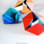 Free Printable Make A Folding Paper Kaleidocycle We Are Scout