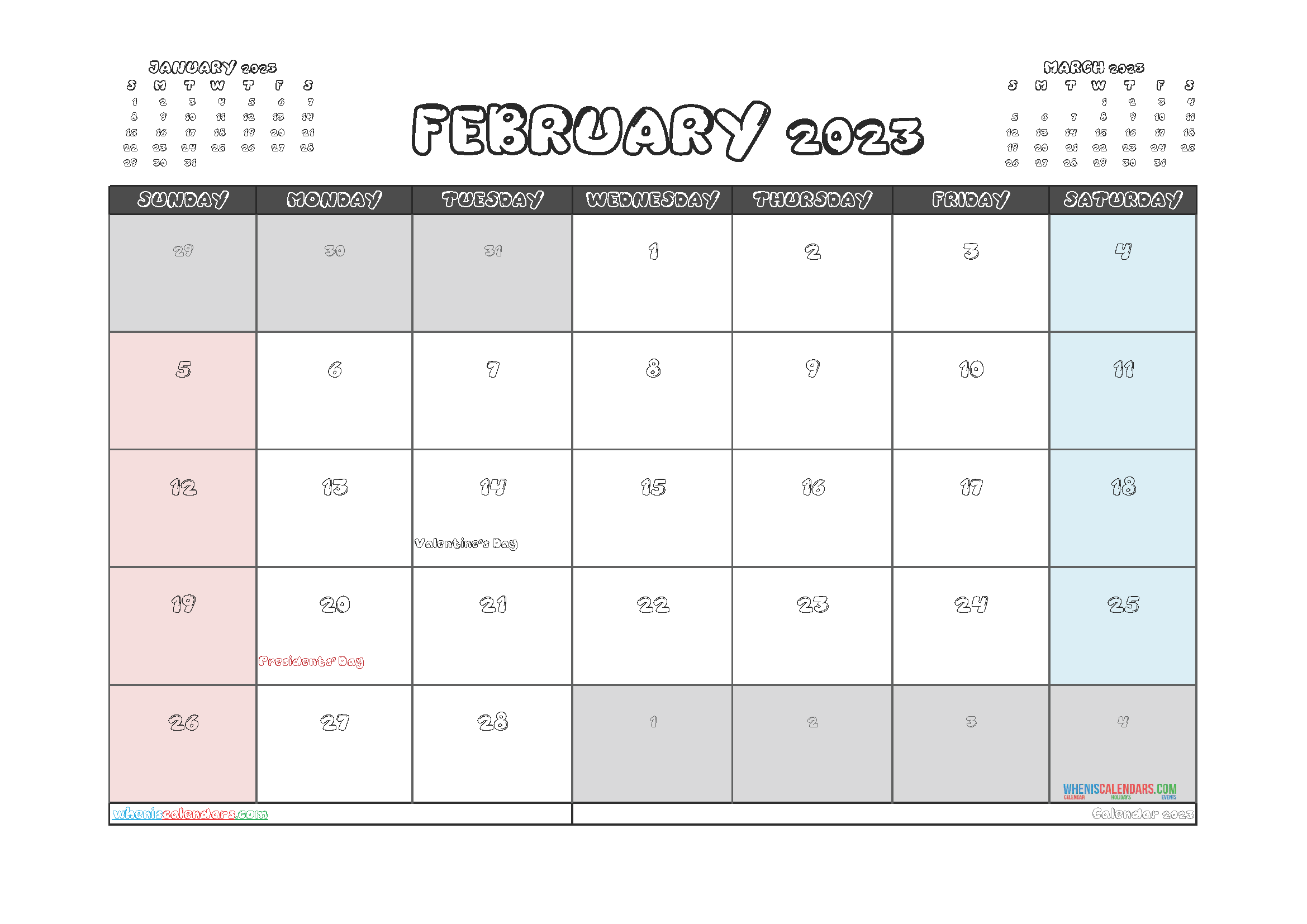 Free Printable March 2023 Calendar 12 Templates