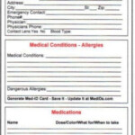 Free Printable Medical ID Cards Medical ID Wallet Size Cards MedIDs