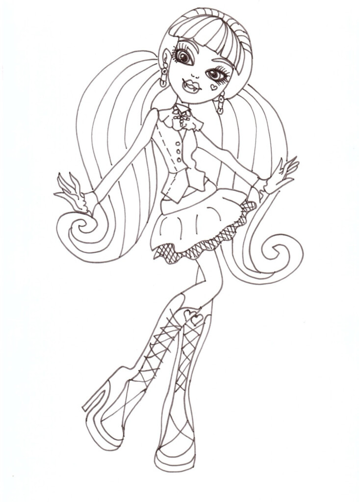 Free Printable Monster High Coloring Pages November 2012