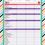 Free Printable Monthly Budget Worksheet Monthly Budget Worksheet