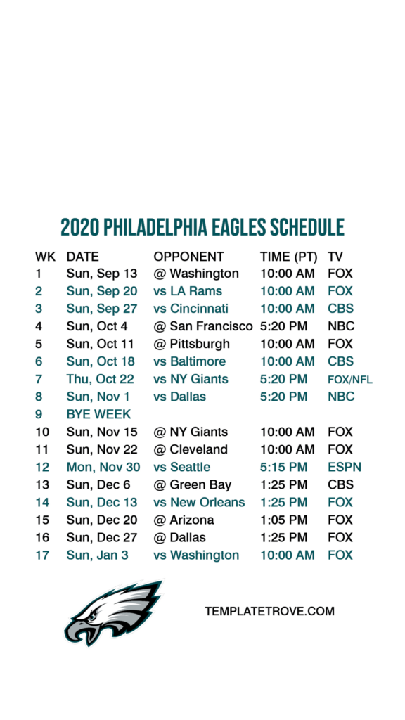 Free Printable Nfl 2021 Schedule Calendar Printables Free Blank