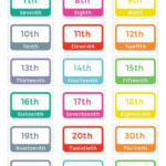 Free Printable Ordinal Numbers Flash Cards Download Them In PDF Format