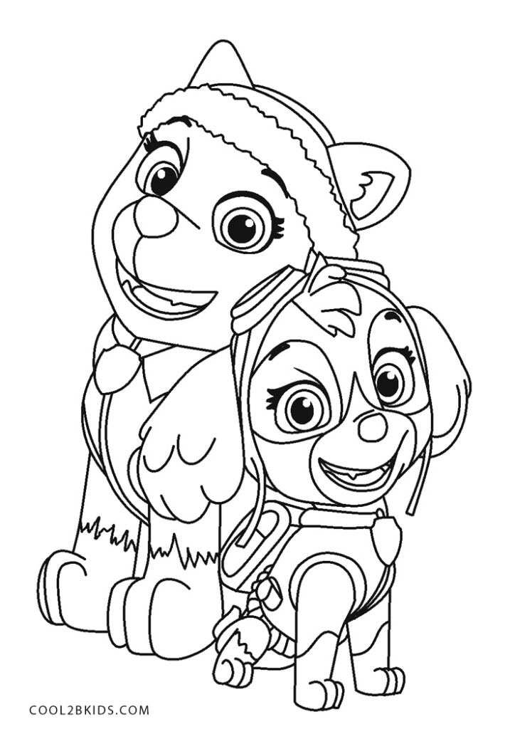 Free Printable PAW Patrol Coloring Pages For Kids