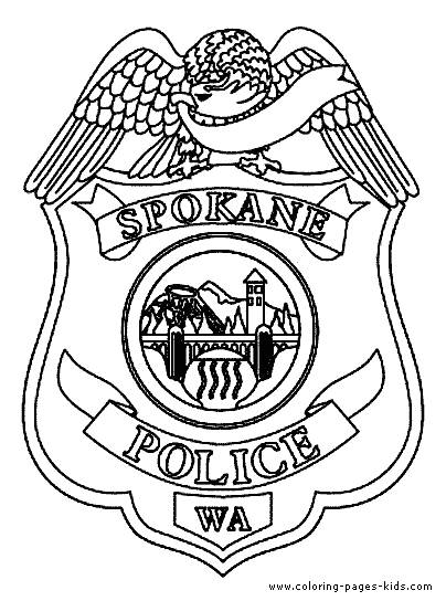 Free Printable Police Coloring Pages