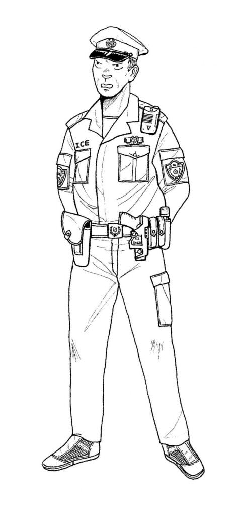 Free Printable Policeman Coloring Pages For Kids