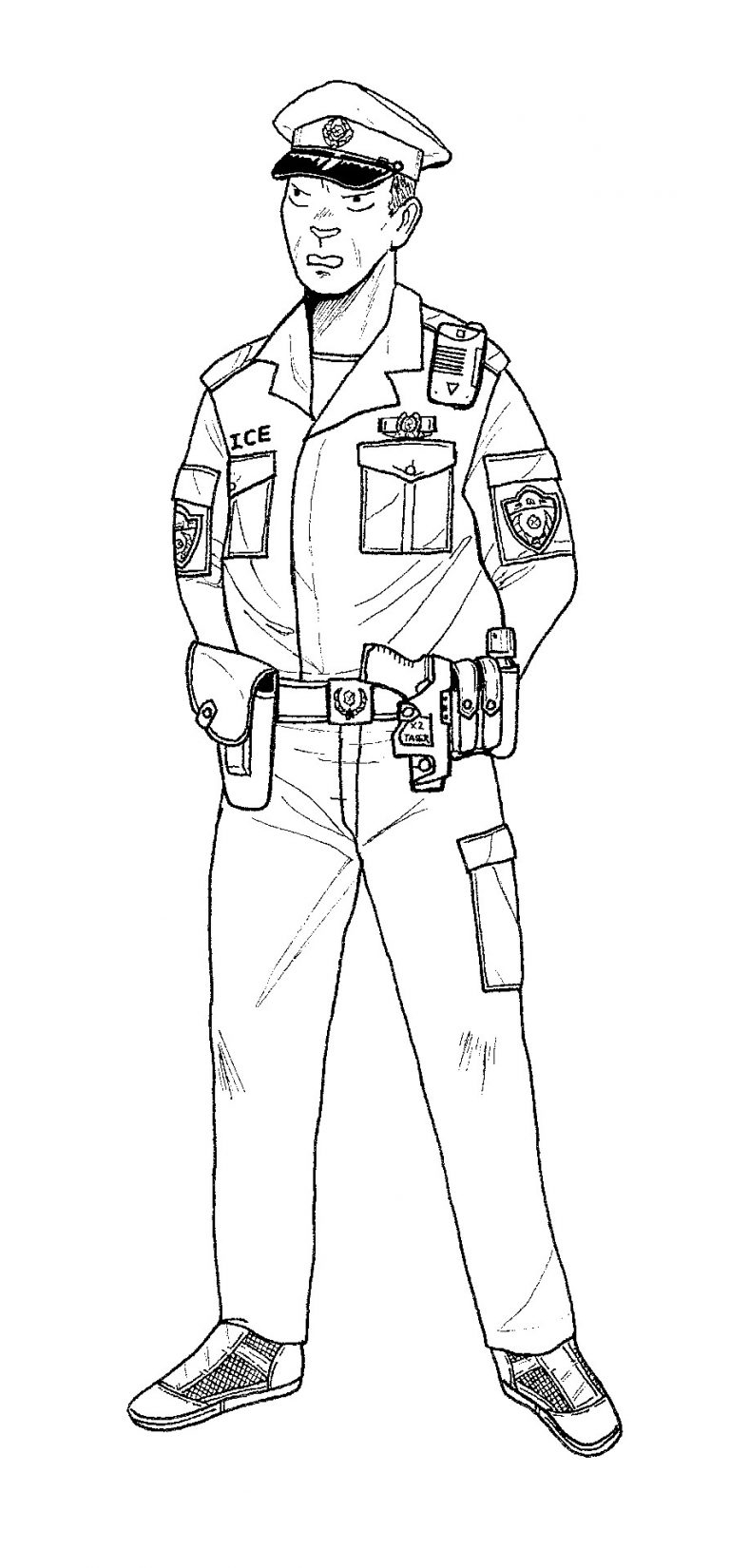 Free Printable Policeman Coloring Pages For Kids