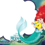 Free Printable Princess Ariel The Little Mermaid Invitation Templates