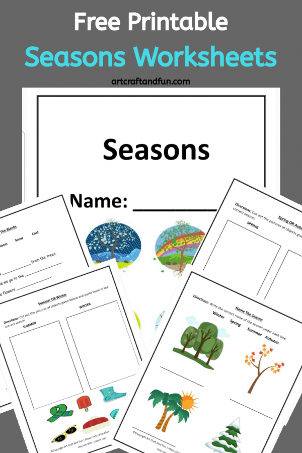 Free Printable Seasons Worksheets For Kids