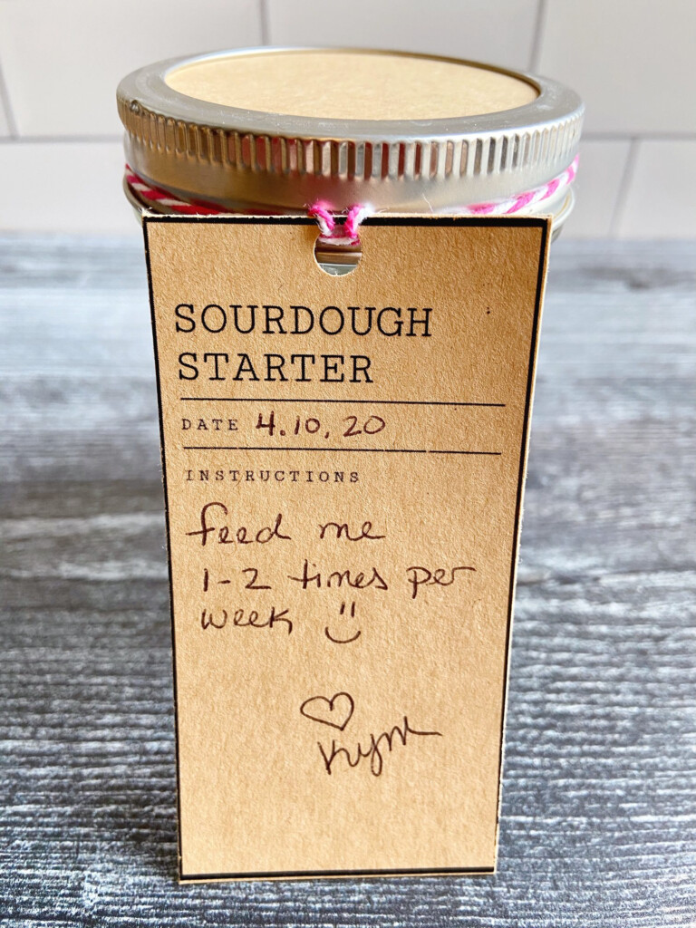 Free Printable Sourdough Starter Gift Tags Cobberson Co 