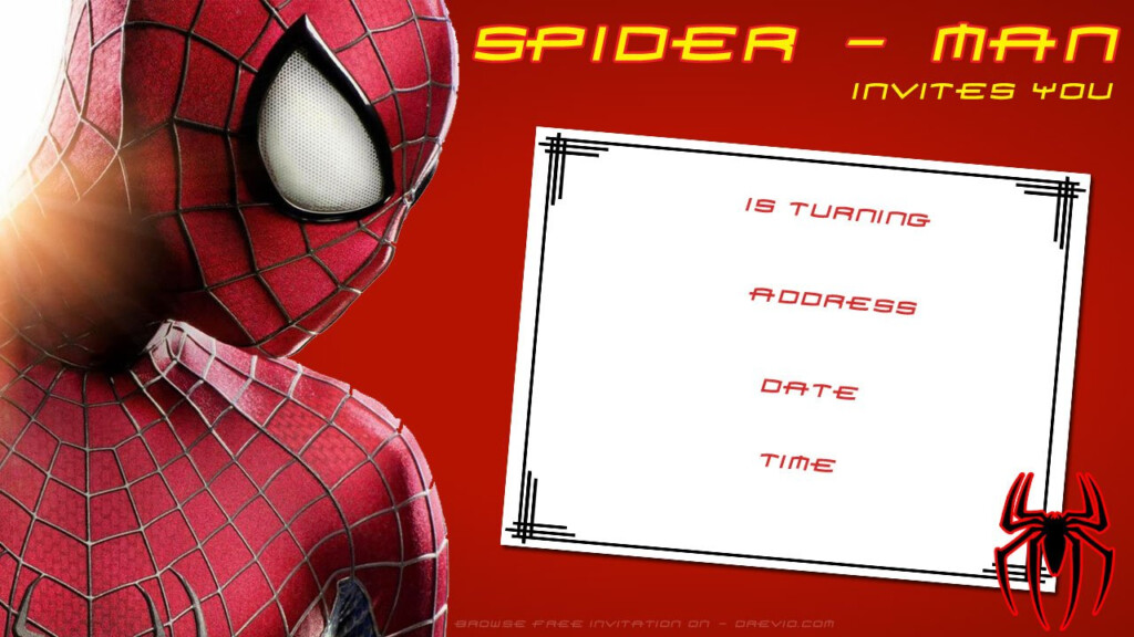 Free Printable Spiderman Birthday Invitations Bagvania FREE Printable 