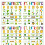 Free Printable St Patrick s Day Bingo Cards Play Party Plan St