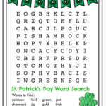 Free Printable St Patrick s Day Crossword Puzzles Printable Crossword