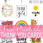 Free Printable Thank You Cards