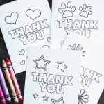 Free Printable Thank You Cards For Kids To Color Send Thank You