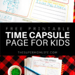 Free Printable Time Capsule Page To Create A Keepsake Ornament In 2020