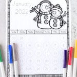 Free Printable Traceable Calendars 2023 For Kids