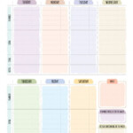 Free Printable Weekly Hourly Planner With Notes Section PDF Download