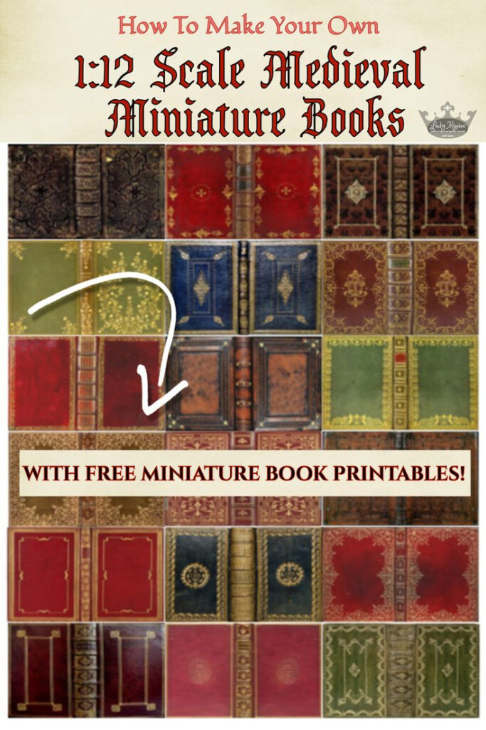 FREE Printables Make Your Own Miniature Books In 1 12 Scale Lady 