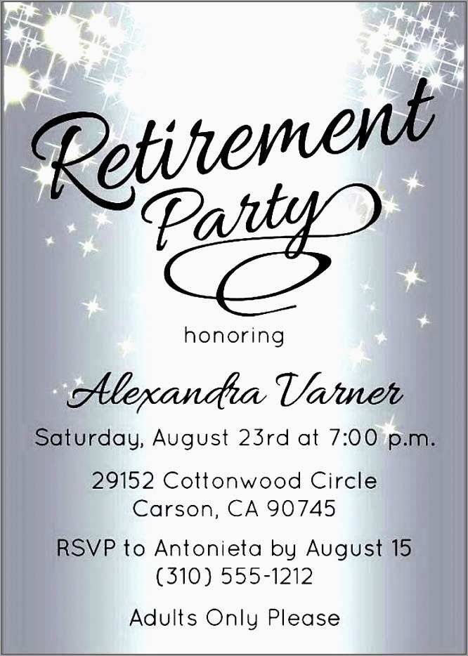 Free Retirement Party Invitation Flyer Templates Best Of 10 