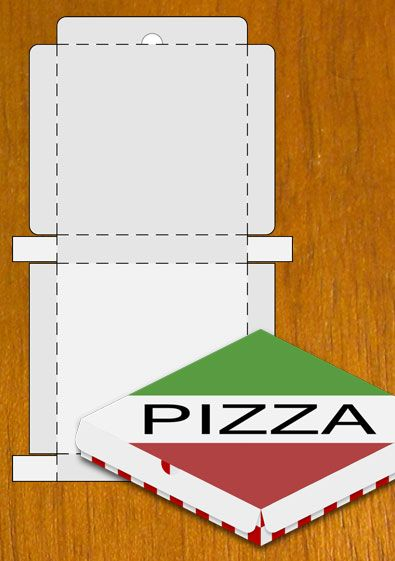 Free Sample Pizza Box Blank Template Pizza Boxes Pizza Box Crafts