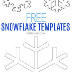 Free Snowflake Template Printable PDF Snowflake Template Snowflake