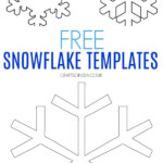 FREE Snowflake Template Printable PDF Snowflake Template Snowflake