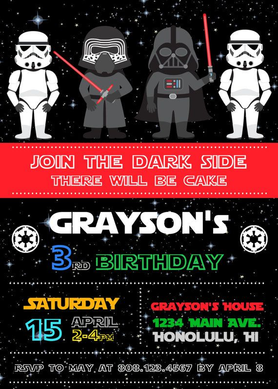 FREE Star Wars Birthday Invitations FREE Printable Birthday 