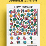 Free Summer I Spy Printable Game Sheets For Kids Crazy Laura