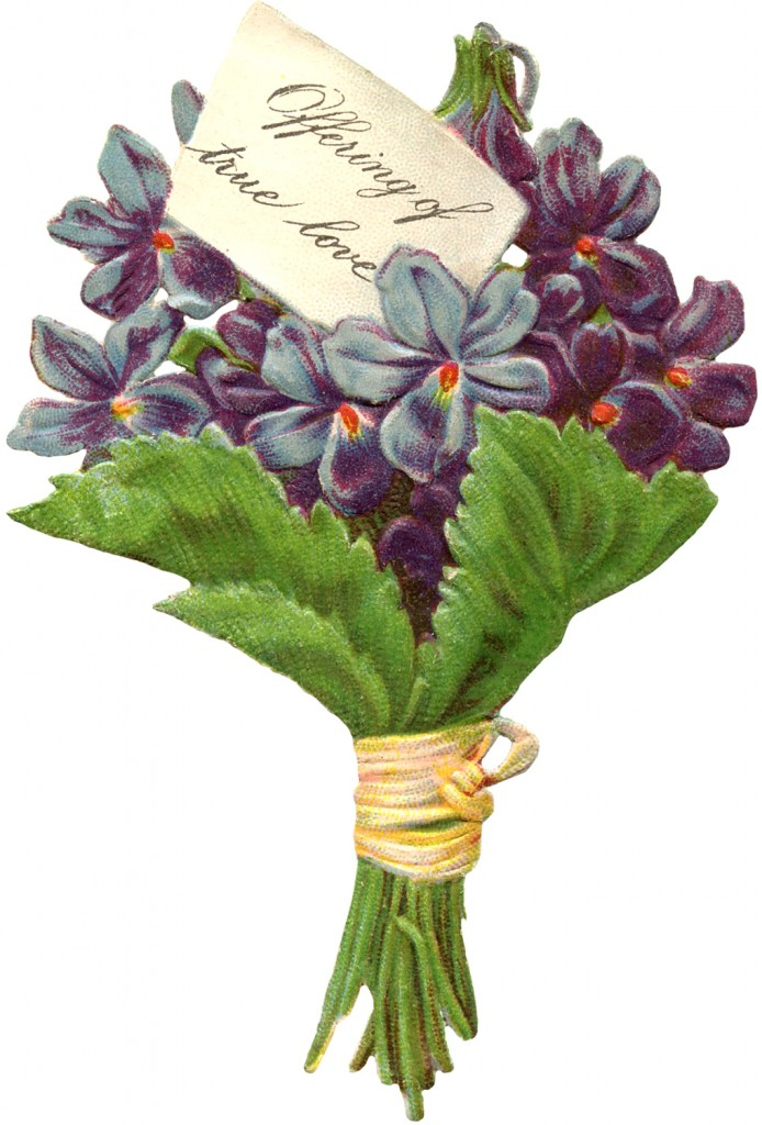 Free Victorian Image Violets The Graphics Fairy