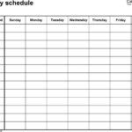 Free Weekly Schedule Templates For Word 18 Templates Weekly