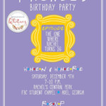 Friends Birthday Party Invitation Friends Invitation Friends Etsy