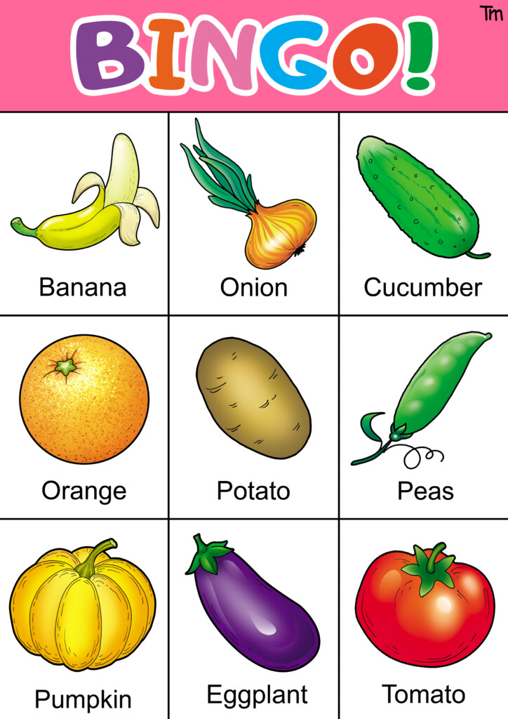 Fruit And Veggie Bingo Game With FREE Bingo Cards TeachersMag