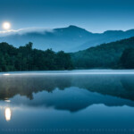 Full Moon Mountain Reflections Perigee Moon Over Price Lak Flickr