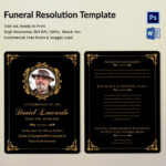 Funeral Resolution Template 5 Word PSD Format Download Free