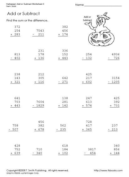 Gallery For Halloween Math Worksheets 5th Grade Math Worksheets