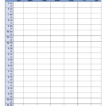 Get The Weekly Schedule 30 Minute Intervals For Google Sheets