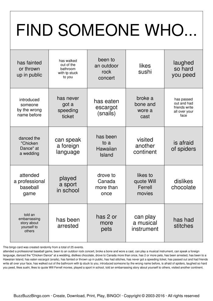 Getting To Know You Bingo Cards To Download Print And Customize 