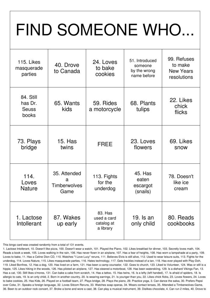 Getting To Know You Bingo Cards To Download Print And Customize 