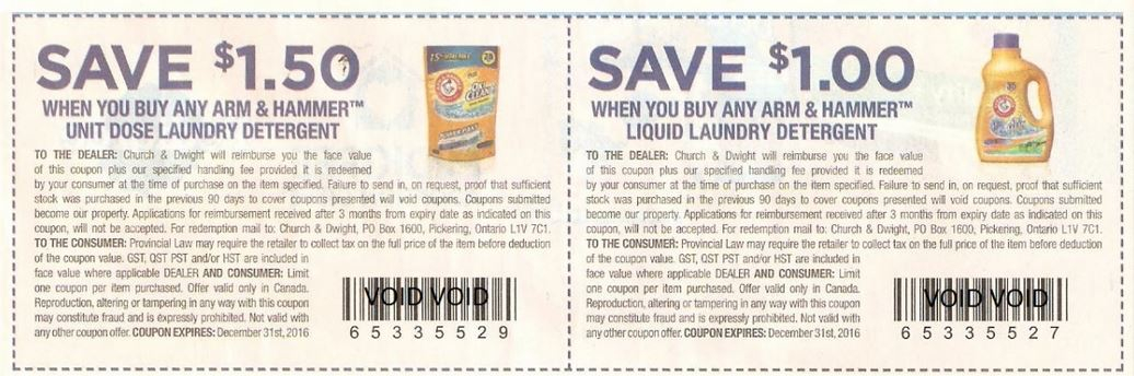 Giant Tiger Ontario Arm Hammer Laundry Detergent 0 47 0 97 After