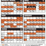 Giants 2013 Pocket Schedule Sf Giants Schedule Printable Giants