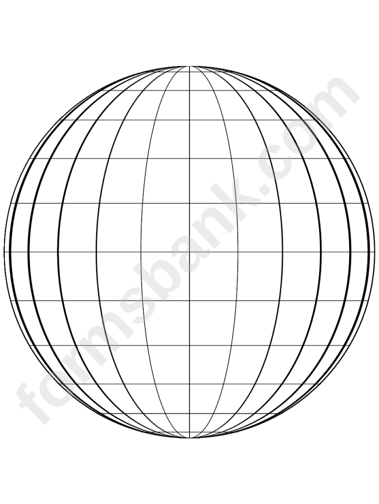 Globe Template Printable Pdf Download